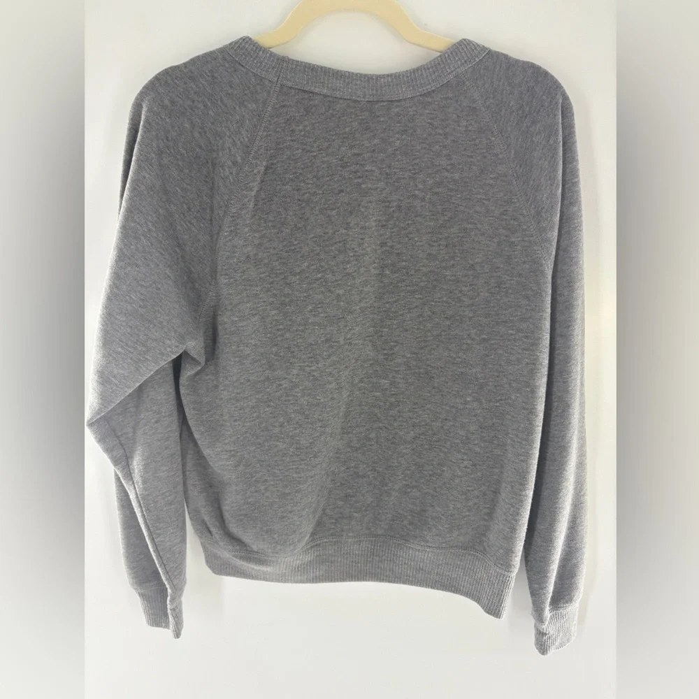 Disney Minnie Mouse Gray Sweatshirt with Gold Bow - Picture 4 of 6